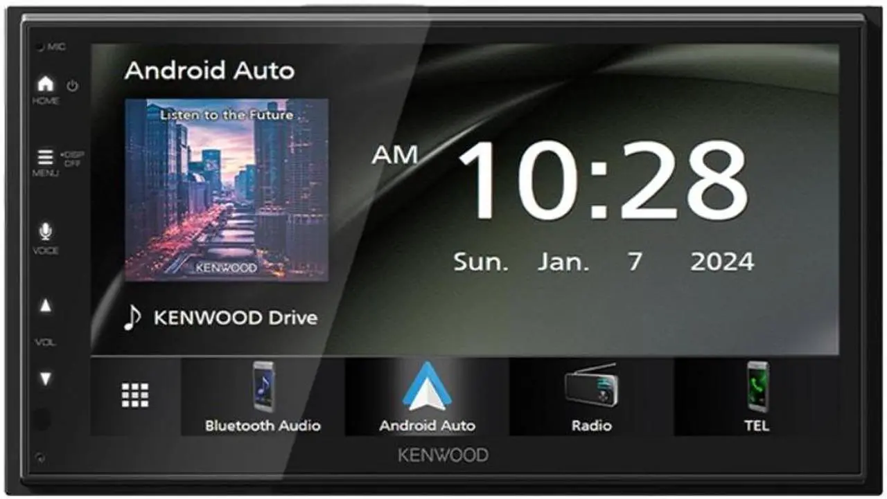 Alt view image 2 of 5 - Kenwood DMX40S 6.8" 1-DIN Multimedia Receiver w/ Apple CarPlay & Android Auto