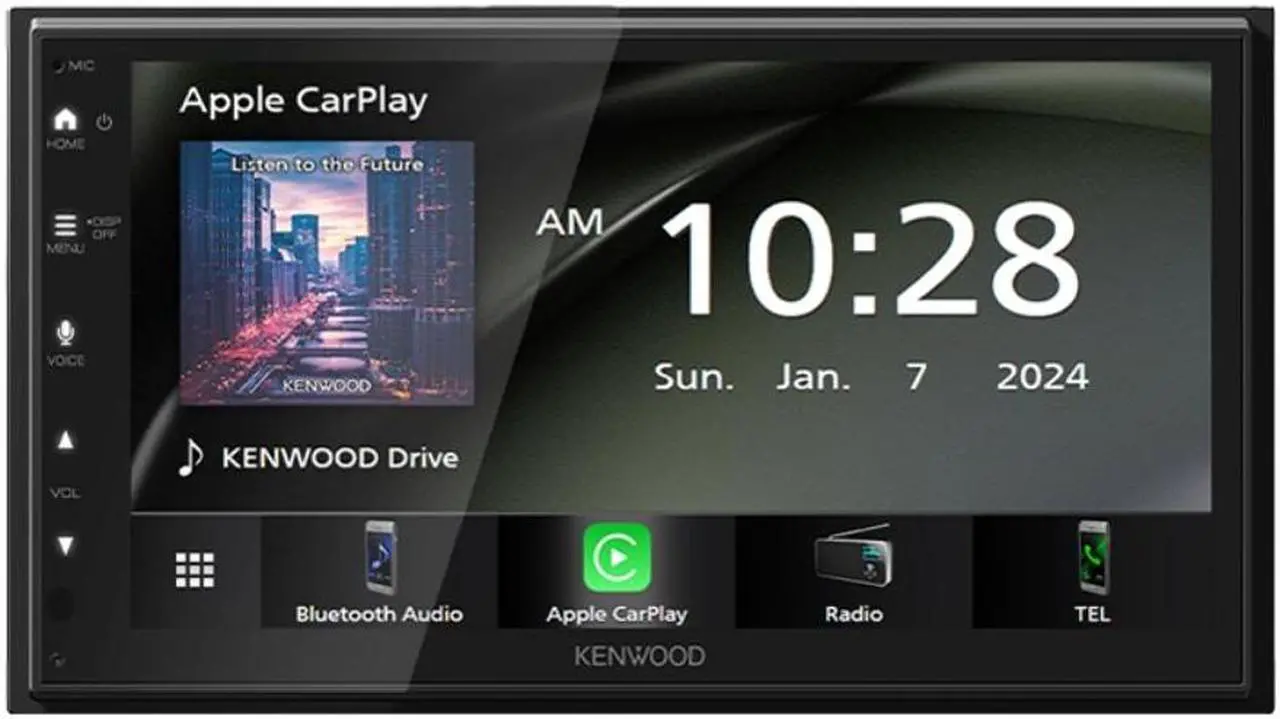 Alt view image 5 of 5 - Kenwood DMX40S 6.8" Single DIN Multimedia Receiver w/ CMOS-230LP Backup Camera