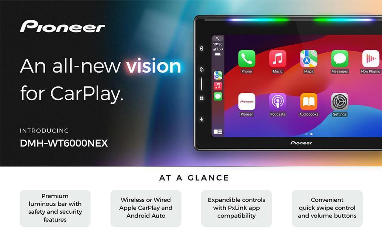 Alt view image 3 of 5 - Pioneer DMH-WT6000NEX 10.1" 1-DIN Multimedia Receiver w/ Back-Up Bullet Camera