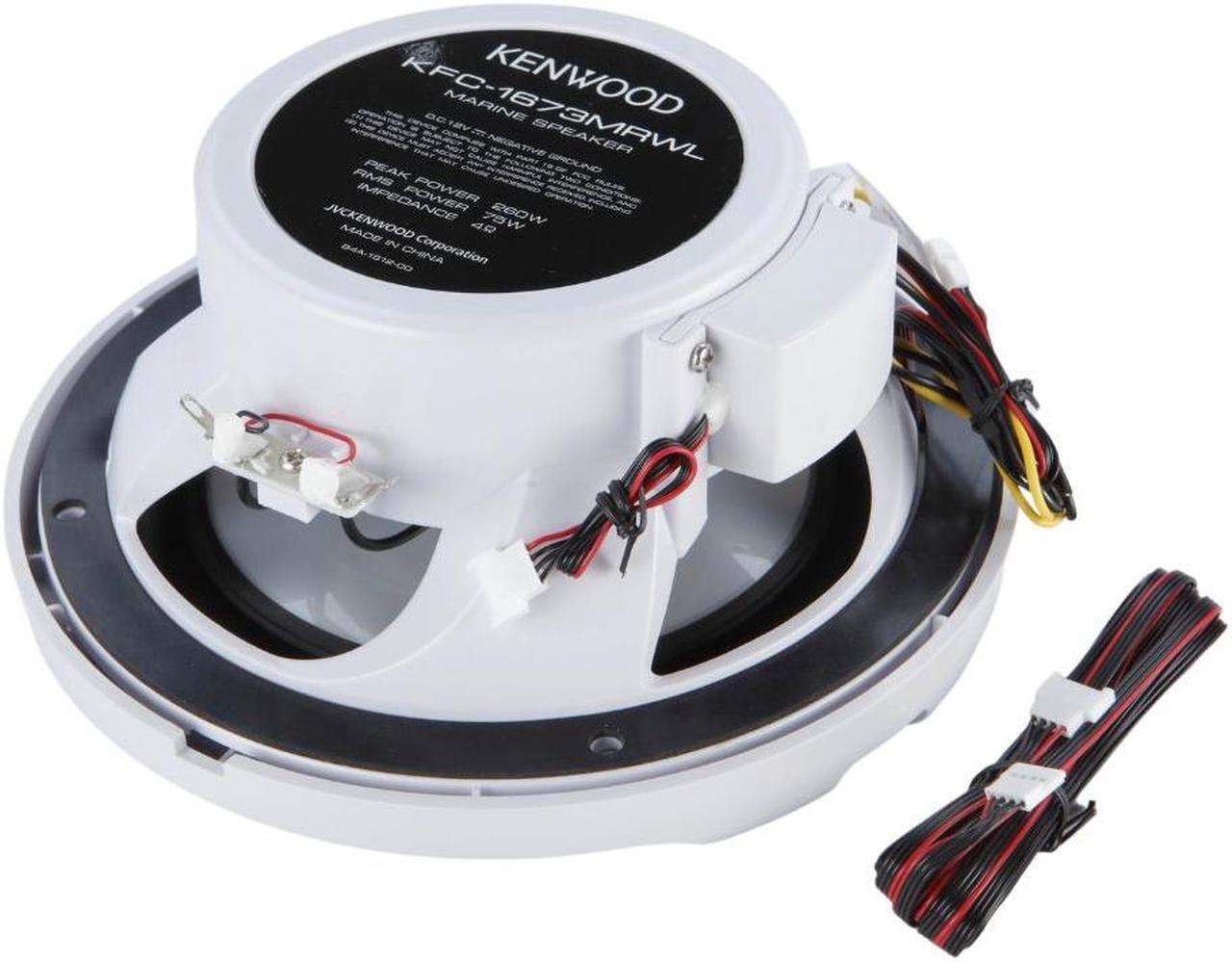 Main image of Kenwood KMR-D382BT Marine CD Receiver & KFC-1673MRWL 6.5" 2-Way Marine Speakers