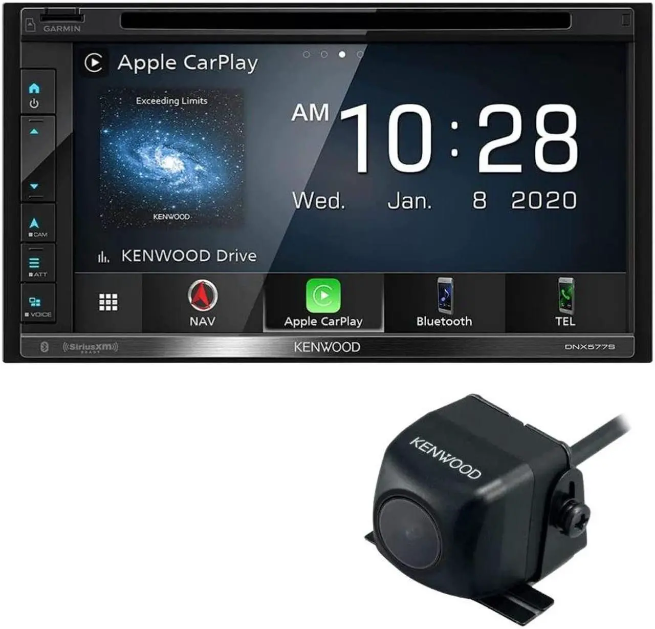 Main image of Kenwood DNX577S 6.8" Navigation DVD Receiver & CMOS-230 Universal Backup Camera