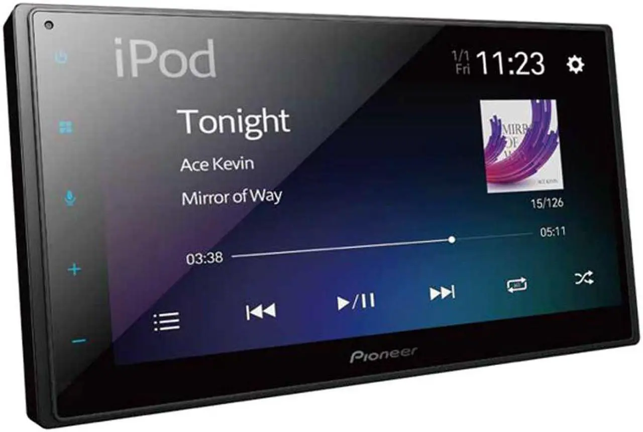 Main image of Refurbished Pioneer DMH-130BT 6.8" Double Din Digital Media Receiver with Bluetooth