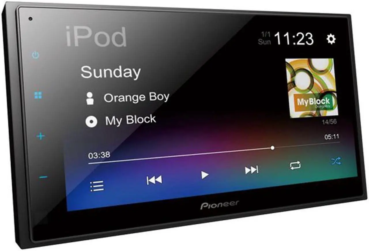 Alt view image 4 of 5 - Refurbished Pioneer DMH-130BT 6.8" Double Din Digital Media Receiver with Bluetooth