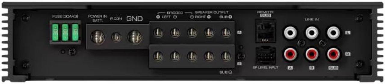 Alt view image 3 of 5 - Kenwood X803-5 Class D 1600W 5-Channel Power Amplifier with Wired Remote Control