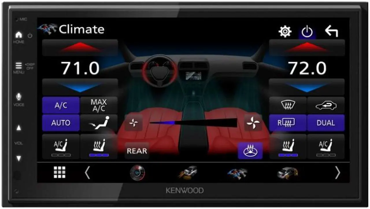Alt view image 3 of 4 - Kenwood DMX50S 6.8" 2 DIN Multimedia Receiver w/ CarPlay & Android Auto Ready