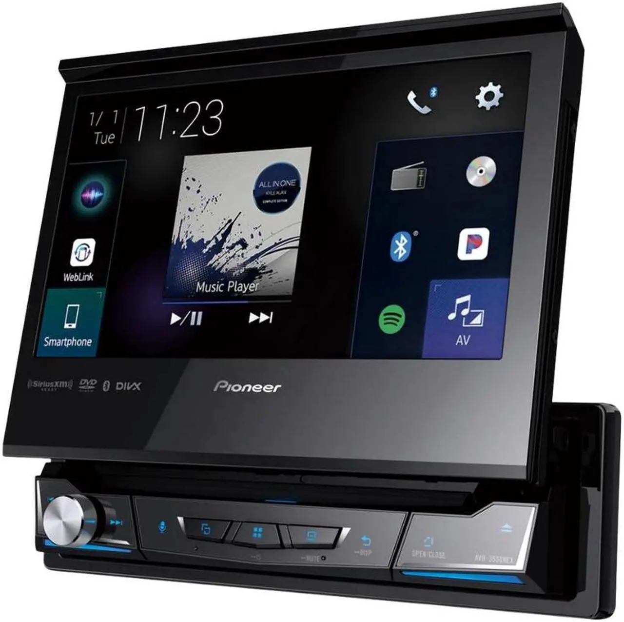 Alt view image 6 of 9 - Pioneer AVH-3500NEX 7" Single-DIN Multimedia DVD Receiver & Free Backup Camera