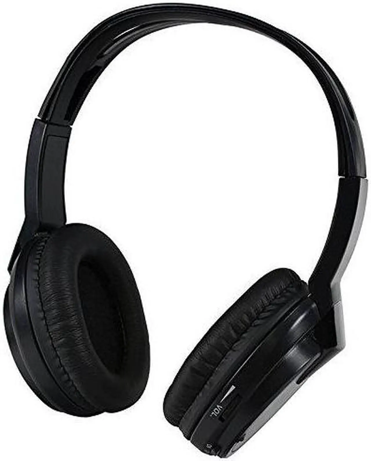 Alt view image 3 of 7 - Audiovox Wireless Headphones Single channel IR Faux leather ear piece 2-AAA included