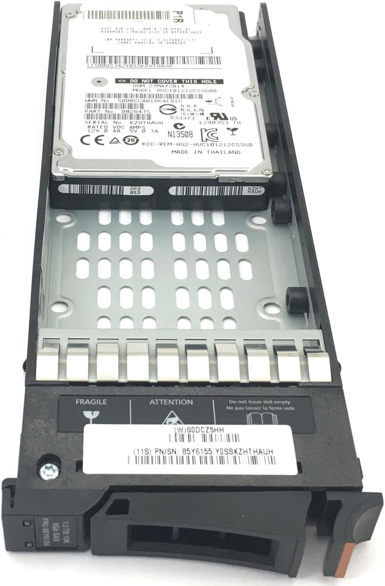 HUC101212CSS600-IBM IBM Storwize V7000 1.2TB 10K 6Gbps SAS 2.5'' Hard Drive 3542