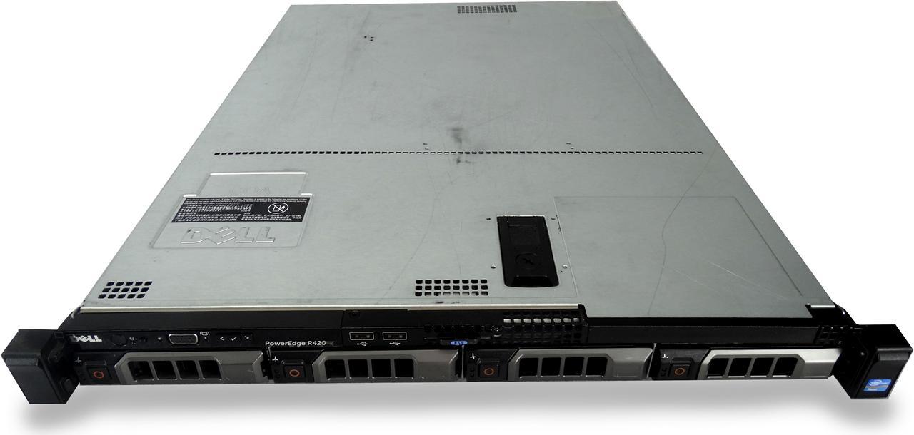 Main image of Dell PowerEdge R420 4-Bay LFF 1U Server, 2x E5-2407 2.2GHz 4C, 8GB DDR3, 4x Trays Included, PERC H310, iDRAC 7 Express, 2x 550W PSUs, no Rails