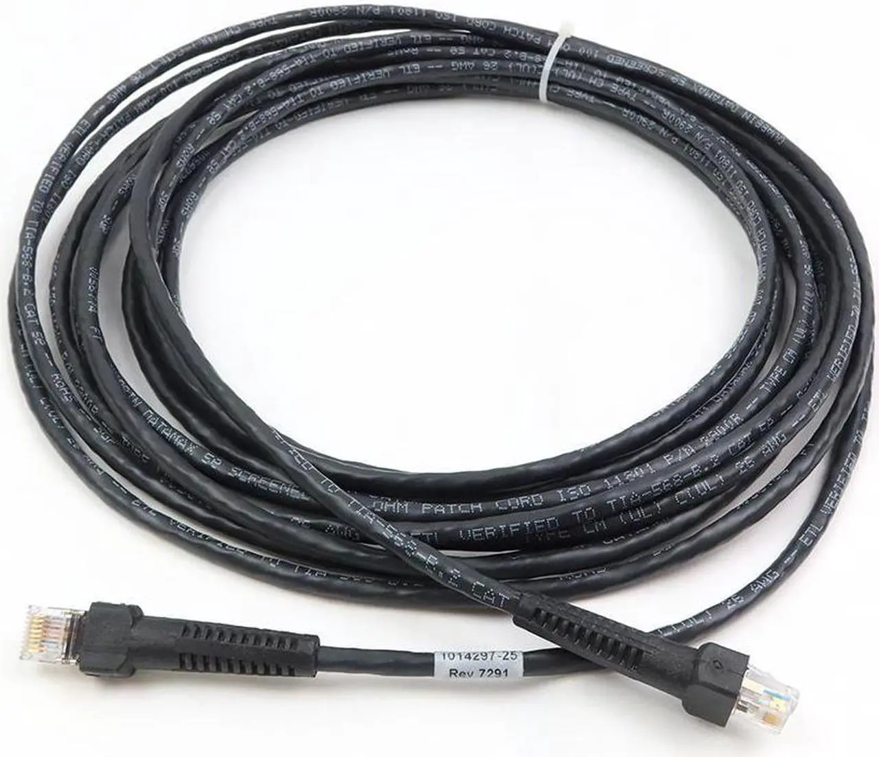 Main image of 2900R LOT OF 5 Quabbin Datamax CAT 5E Black Cooper Network Patch Cable 1014297-25 Network Cable Lots