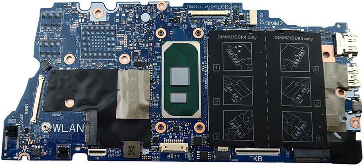 Main image of Dell Inspiron 7500 Series Intel Core I5-1035G1 CPU Laptop Motherboard GVCY9 Laptop Motherboards