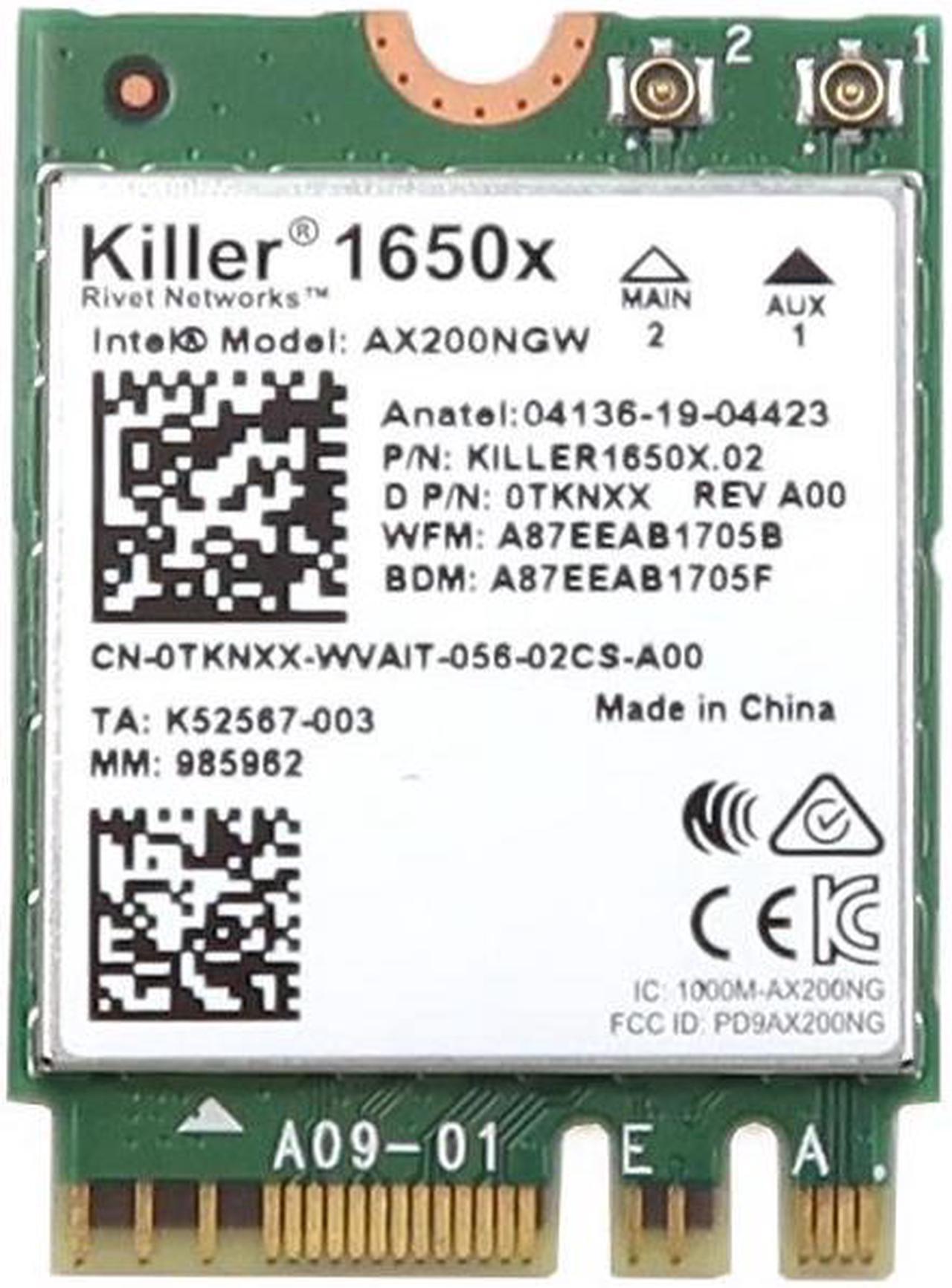 Main image of AX200NGW Intel WI-FI 6 AX200 (Gig+) PCI-E M.2 2230 Wlan BT 5.2 Wifi Card Tknxx Laptop Wireless Cards - Wifi - OEM