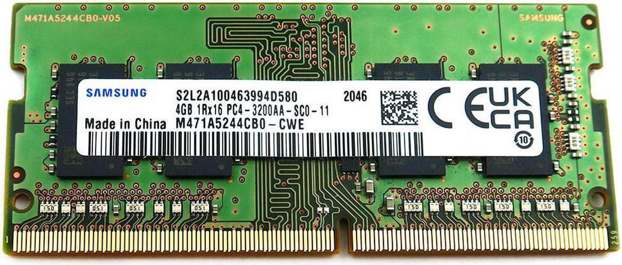 Alt view image 4 of 4 - M471A5244CB0-CWE - Samsung 1x 4GB DDR4-3200 SODIMM PC4-25600S Single Rank x16 Module