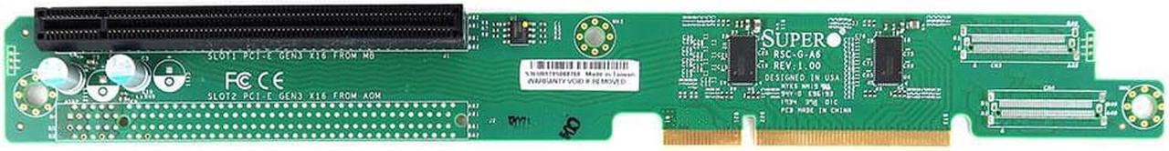 Main image of RSC-G-A6 HPE Supermicro Superserver 1029GQ Pcie X16 Active 1U GPU Riser Card P01520-001 Riser Cards & Add-On Boards