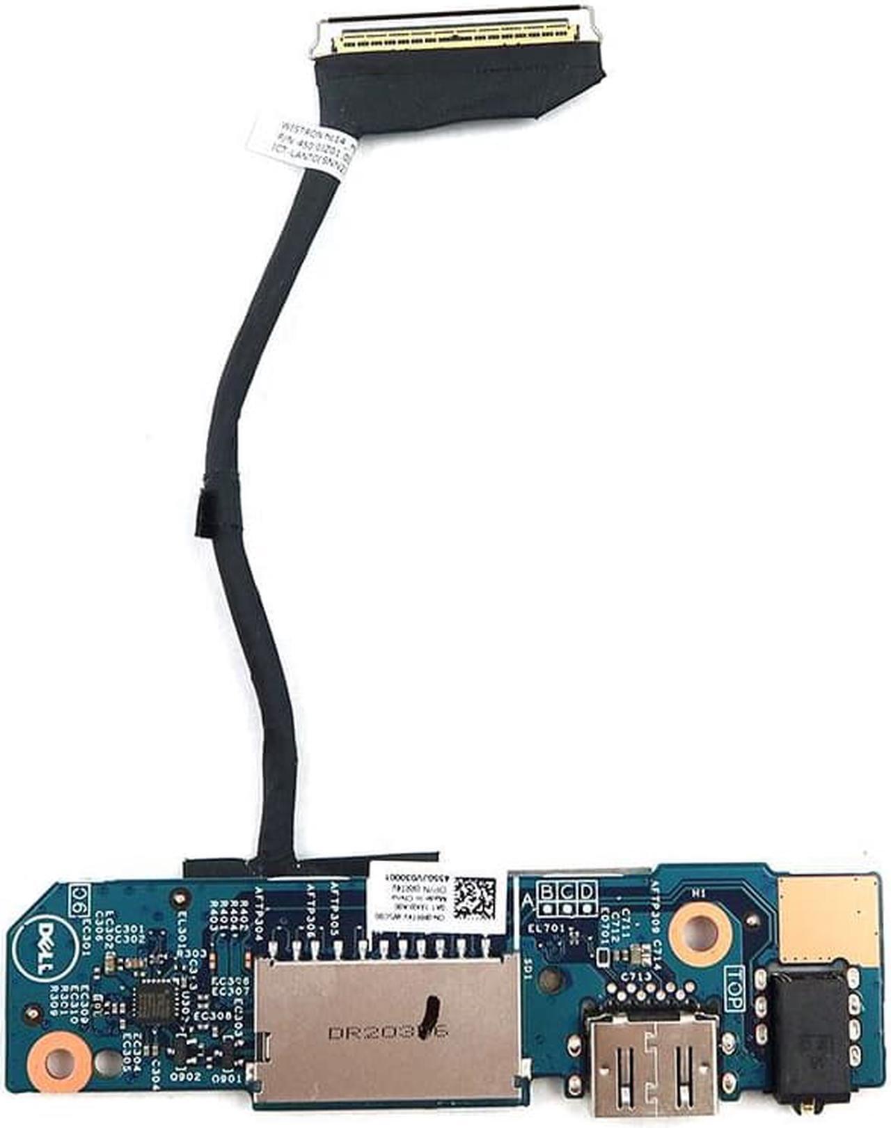 Main image of Dell Inspiron 14 7405 2-IN-1 Laptop USB Audio SD Reader I/O Board W/ Cable RRT4V I/O Boards- Video Audio USB IR DC TV PWR