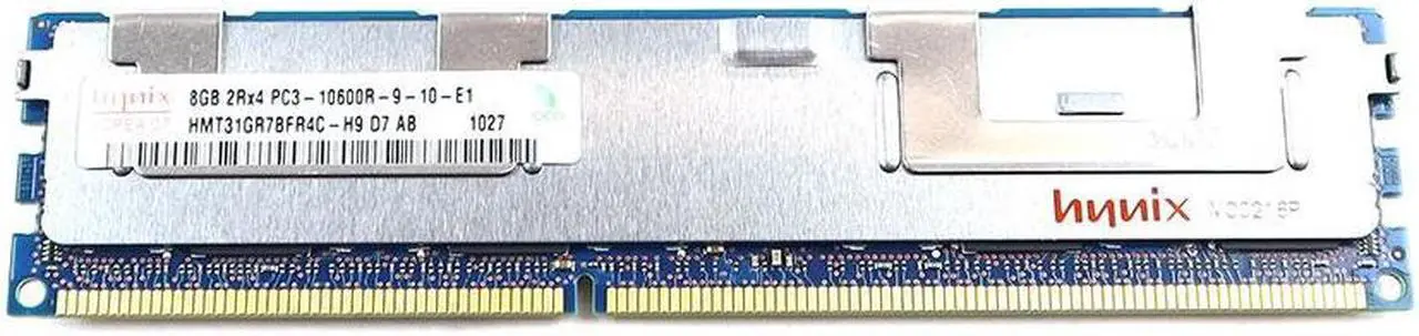 Alt view image 4 of 4 - Hynix 8GB 240-Pin DDR3 SDRAM ECC Registered DDR3 1333 (PC3 10600) Server Memory Model HMT31GR7BFR4C-H9