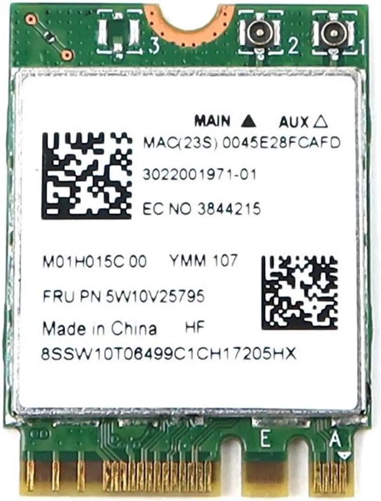 Main image of RTL8822CE Realtek M.2 2230 Wifi 5 802.11A/B/G/N/AC Bluetooth 4.2 Card 5W10V25795 Laptop Wireless Cards - Wifi