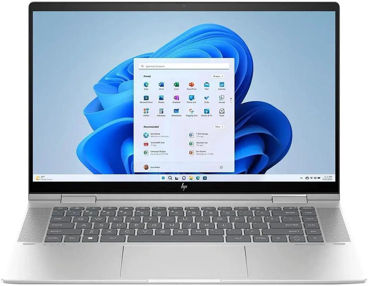 Alt view image 8 of 8 - HP - ENVY 2-in-1 15.6" Full HD Touch-Screen Laptop - Intel Evo Platform - Core i7 - 16GB Memory - 512GB SSD - Natural Silver Notebook PC Tablet