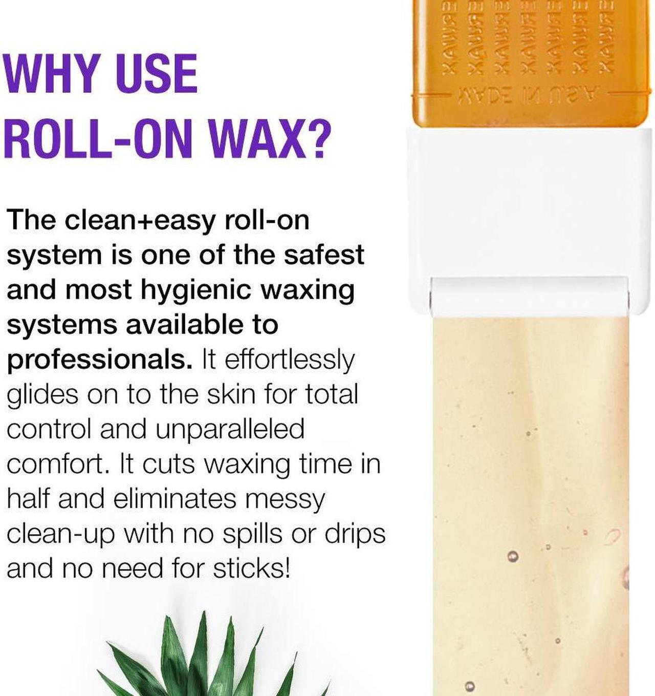 Alt view image 4 of 6 - Clean + Easy Personal Roll-On Waxer Kit Set Easy Hair Removal At Home Waxing Machine Device (120V)