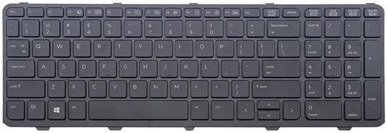 Main image of New Replacement Laptop keyboard with frame for HP Probook 450 G0 450 G1 450 G2 455 G1 455 G2 470 G1, MP-12M73IN-442 727682-D61 721953-001 727682-001 90.4ZA07.L01 US layout Black color