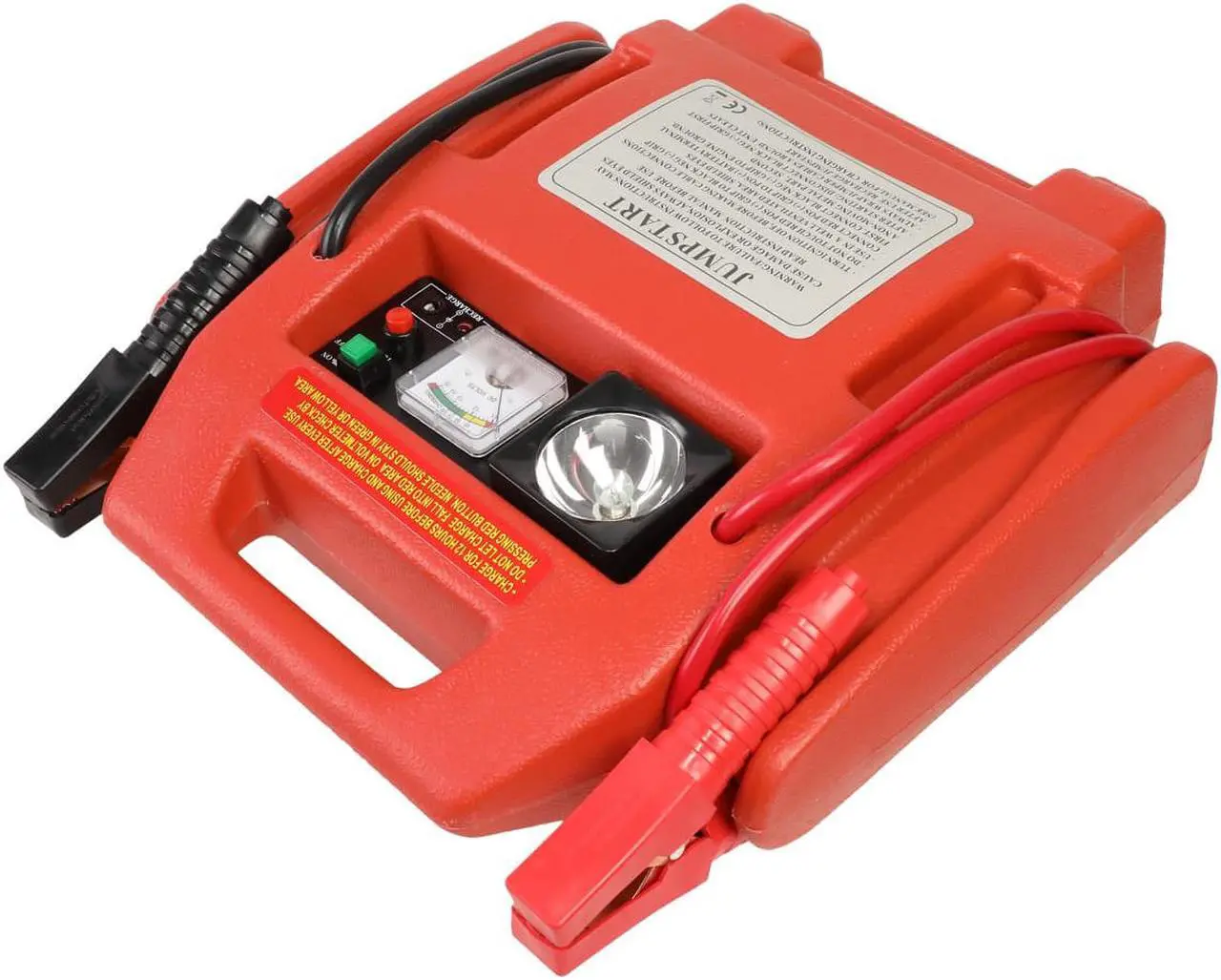 Alt view image 6 of 6 - DNA Motoring TOOLS-00129 DNA MOTORING 12V Bump Textured 300PSI Air Compressor Rechargeable Jump Starter Power Pack+Emergency Work Light