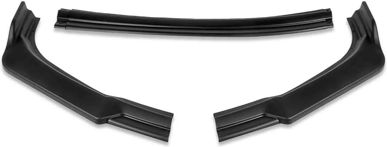 Alt view image 2 of 4 - For 2011 to 2015 Toyota Sienna 3Pcs Matte Black Finish MP-Style Car Front Bumper Lip Guard Body Kit 12 13 14