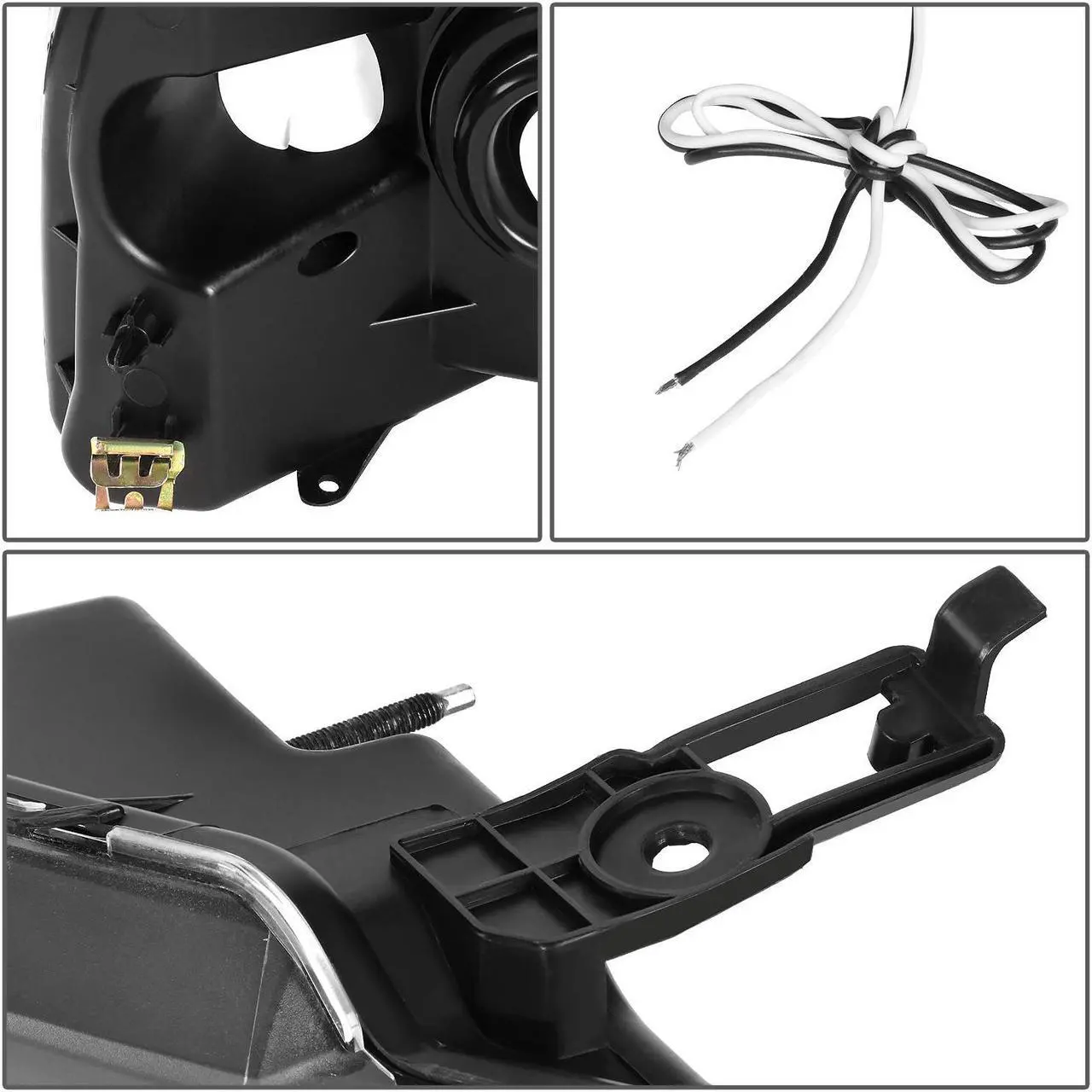 Alt view image 7 of 7 - DNA Motoring HL-LED-F15004-CH-AM For 2004 to 2008 Ford F-150 Lincoln Mark LT LED DRL Chrome Housing Amber Corner Halogen Headlight Replacement 05 06 07