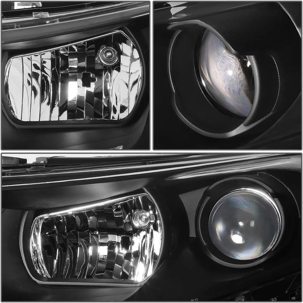 Alt view image 3 of 7 - For 11-13 Optima Non-Hybrid Factory Style Black Housing Amber Corner Projector Headlight Lamps 12 2012