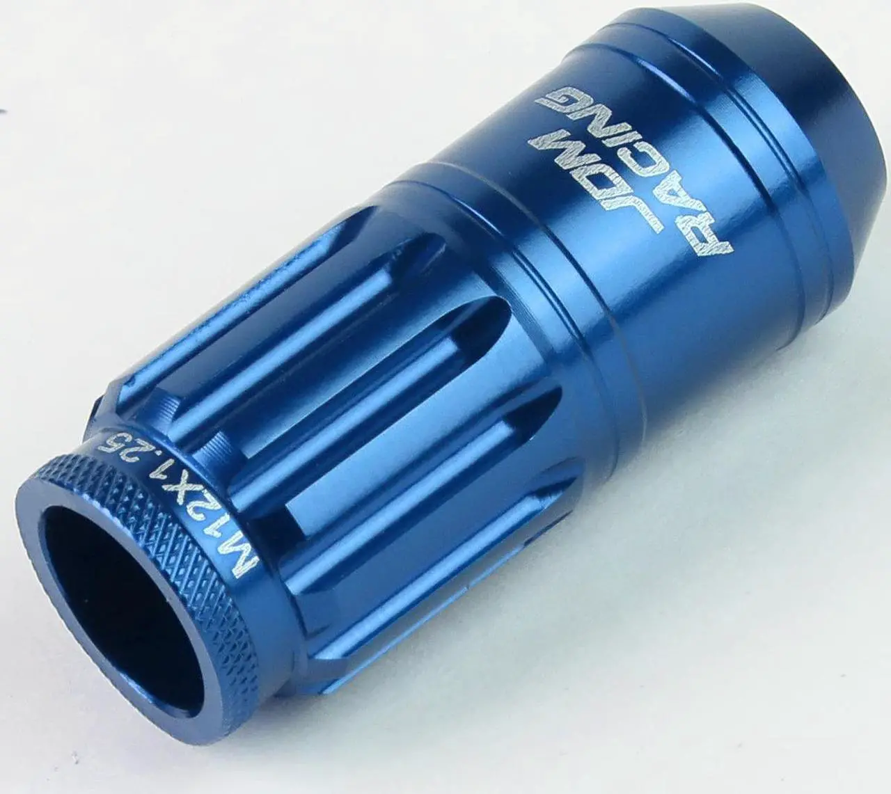 Alt view image 4 of 5 - DNA Motoring LN-ZTL-9015-125-BL 16-Piece M12 x 1.25 Aluminum Alloy Wheel Lug Nuts + 4 x Lock Nut + 1 x Lock Nut Key (Blue)