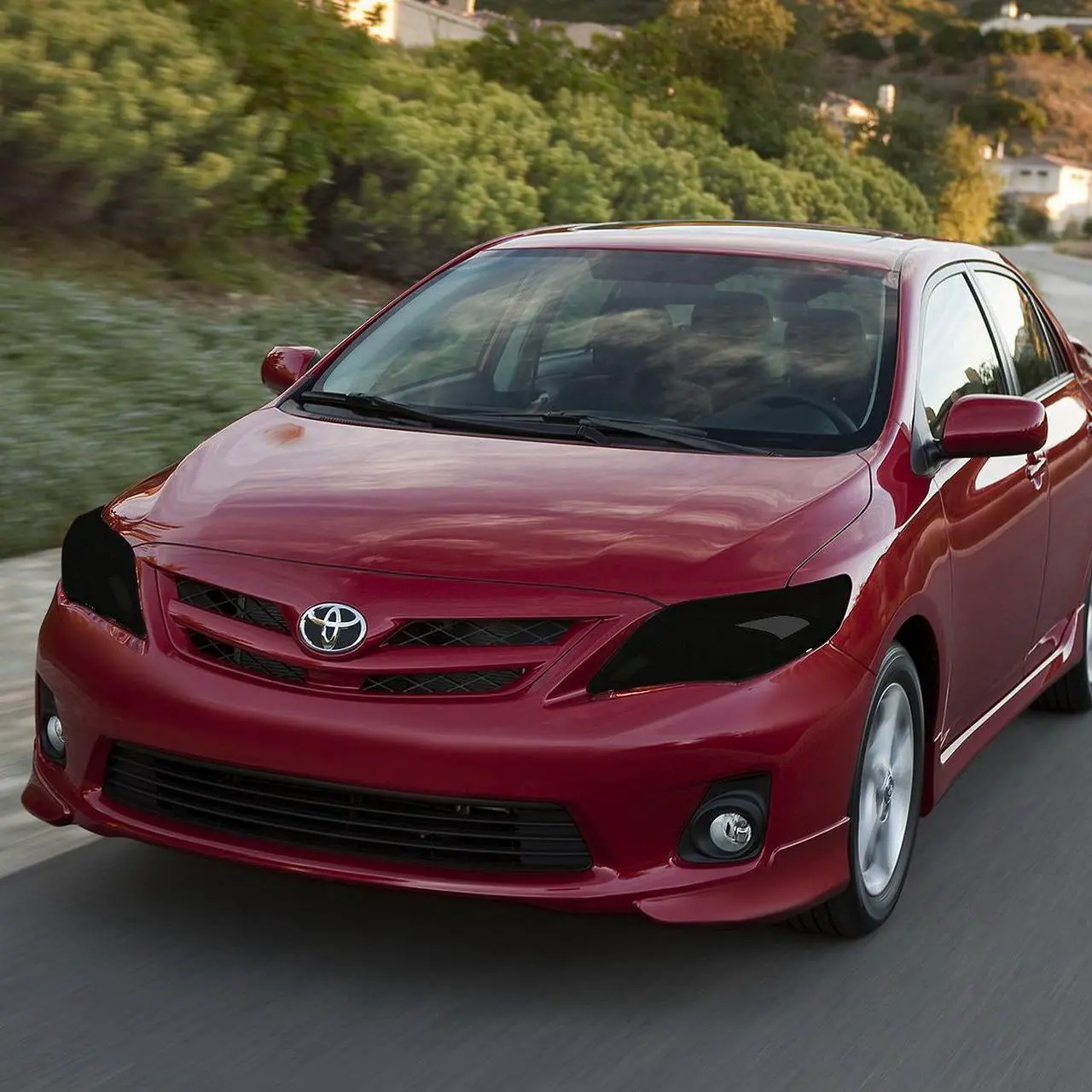 Alt view image 4 of 5 - DNA Motoring HL-OH-TCO09-SM-CL1 For 2009 to 2010 Toyota Corolla 10th Gen Pair Smoked Housing Clear Corner Headlight Headlamps Left + Right