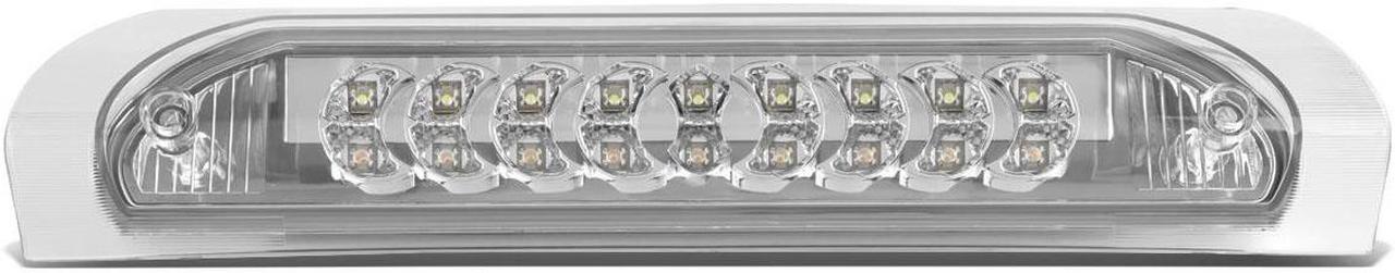 Main image of DNA Motoring TB-302P For Dodge Ram ABS Plastic Two 2 Dual Row LED third 3rd brake light (Clear Lens) - 3rd gen DR / DH / D1 /DC / DM
