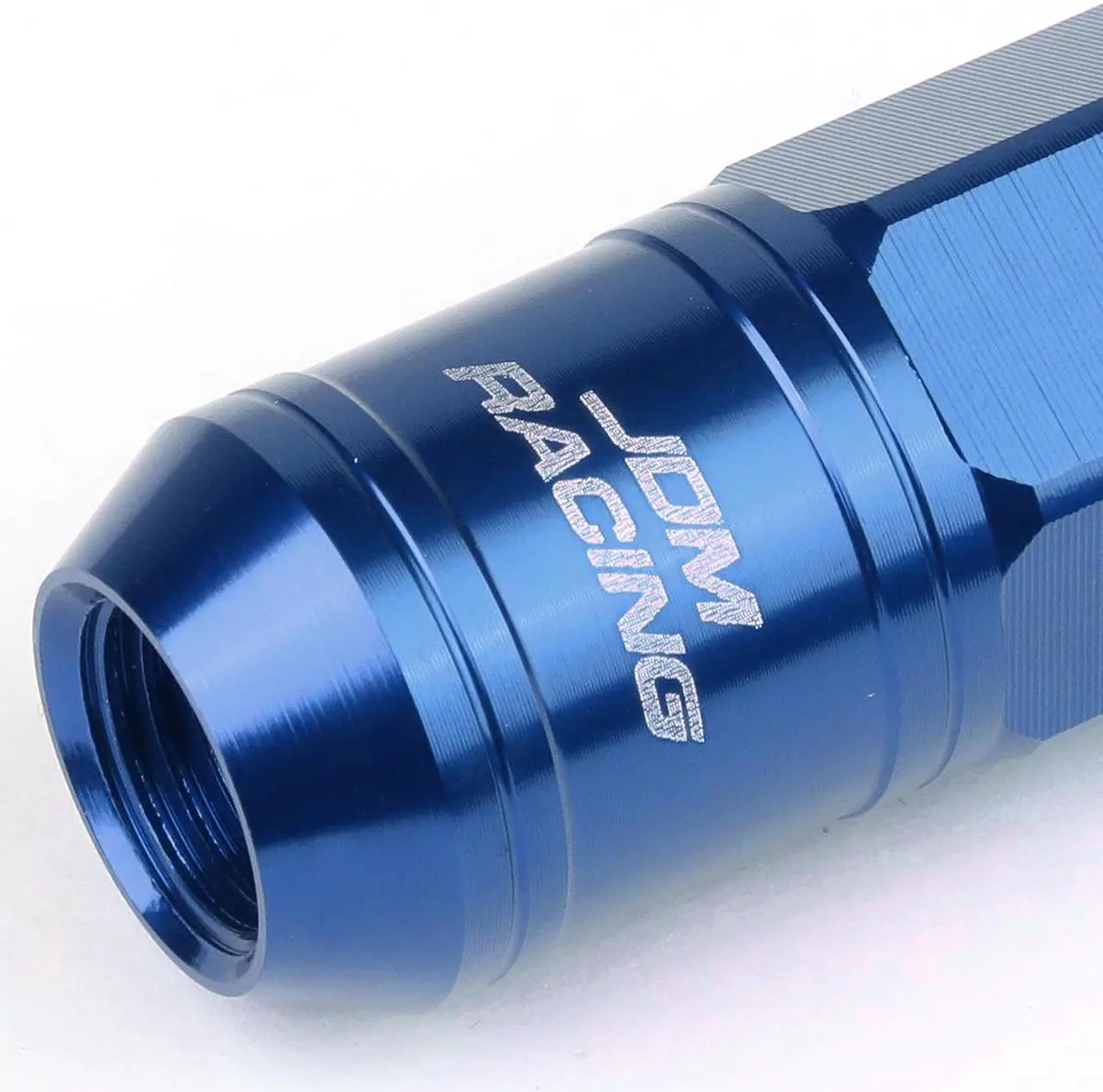 Alt view image 2 of 5 - DNA Motoring LN-ZTL-9015-125-BL 16-Piece M12 x 1.25 Aluminum Alloy Wheel Lug Nuts + 4 x Lock Nut + 1 x Lock Nut Key (Blue)