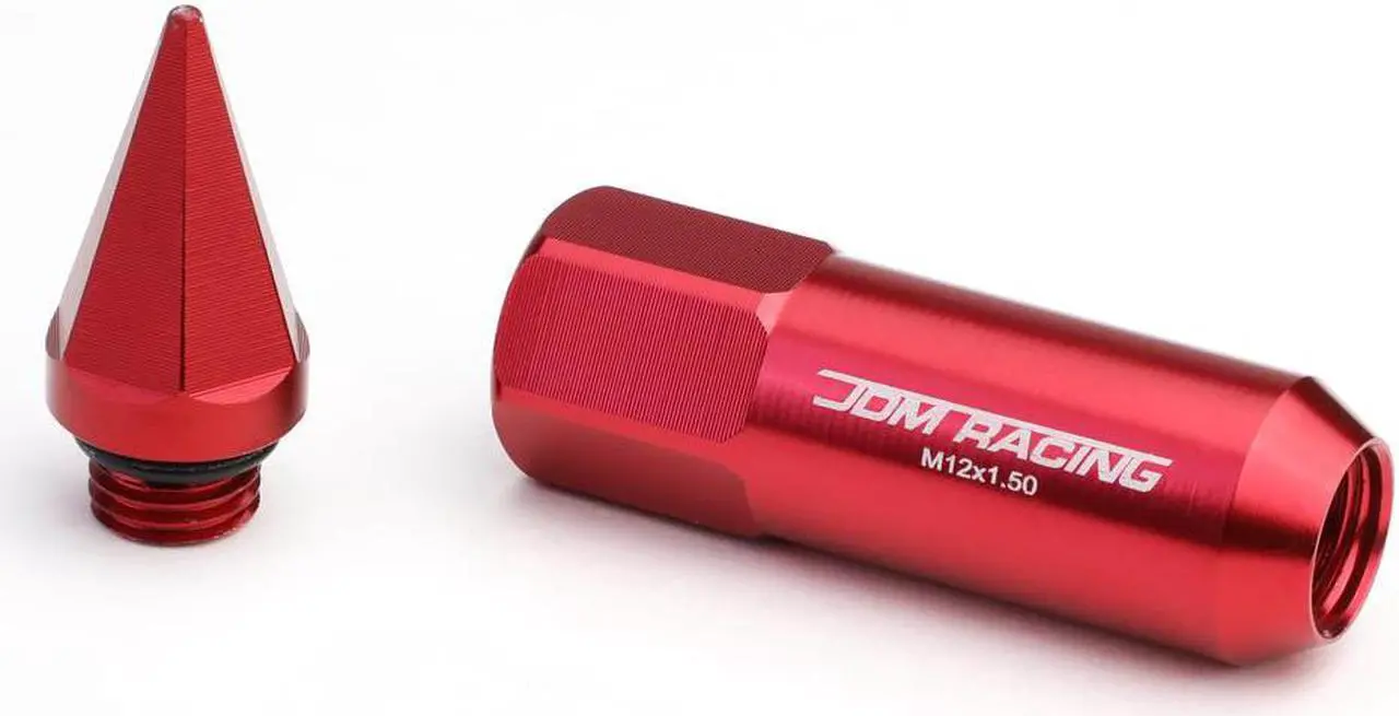 Alt view image 4 of 5 - DNA Motoring LN-ZTL-9031-15-RD 20-Piece M12 x 1.5 Open/Closed End Aluminum Alloy Wheel Lug Nuts +1 X Deep Drive Extension (Red)