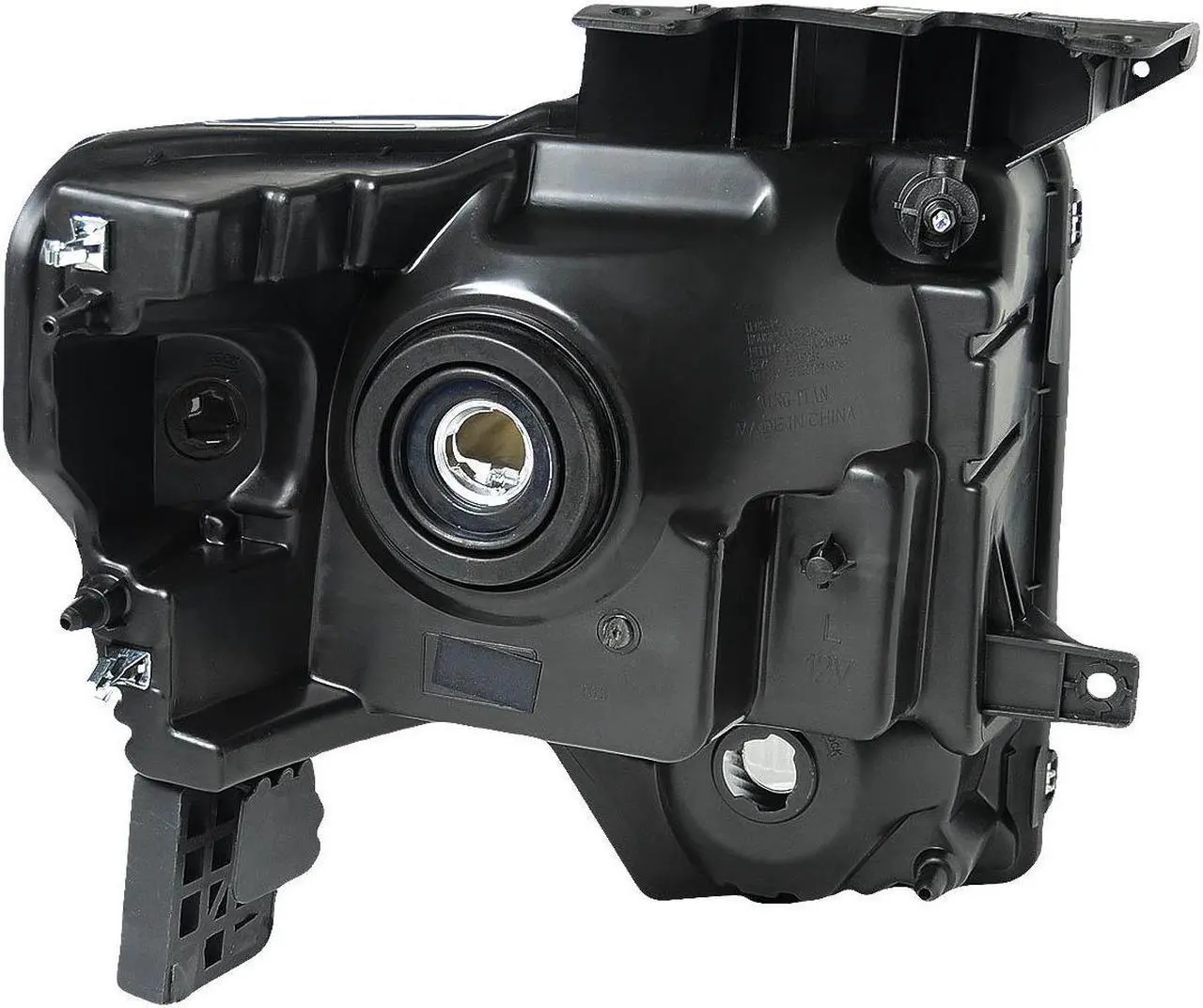 Alt view image 4 of 5 - DNA Motoring HL-OH-F1509-BK-CL1 For 2009 to 2014 Ford F150 OE Style Headlight Black Housing Clear Corner Headlamp -12 Gen 10 11 12 13 Left + Right