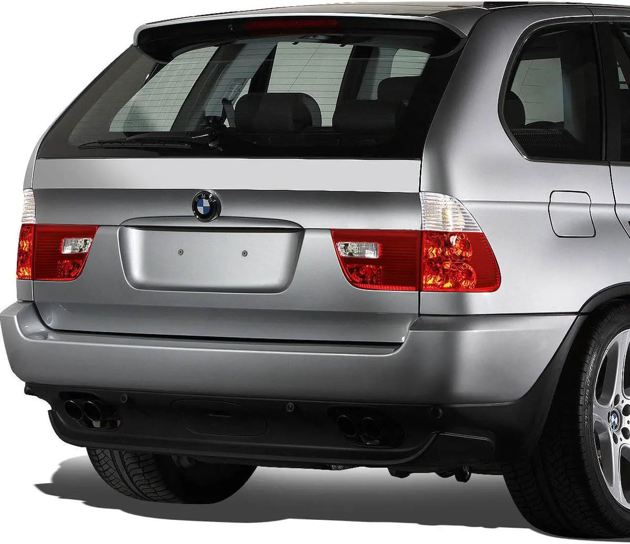 Alt view image 5 of 5 - DNA Motoring TL-E53X500-CL-RD For 2000 to 2006 BMW E53 X5 Pair of Chrome Housing Red Rear Tail Brake+Corner Signal Light 01 02 03 04 05