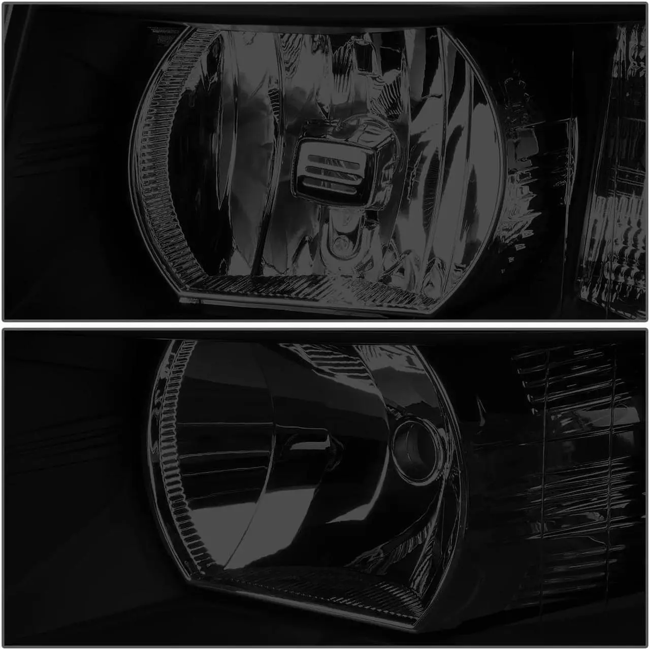 Alt view image 5 of 6 - DNA Motoring HL-LED-CSIL07-BK-SM-AM For 2007 to 2014 Chevy Silverado 1500 2500 3500 LED DRL Strip Headlight Smoked Housing Amber Corner Headlamp 08 09 10 11 12 13 Left + Right