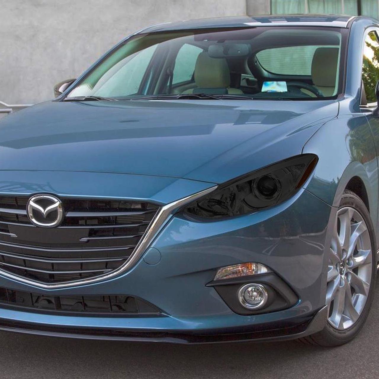 Alt view image 5 of 5 - DNA Motoring HL-OH-MM314-SM-AM For 2013 to 2017 Mazda 3 Pair OE Style Projector Headlight Smoked Housing Amber Corner Headlamps 14 15 16 Left + Right