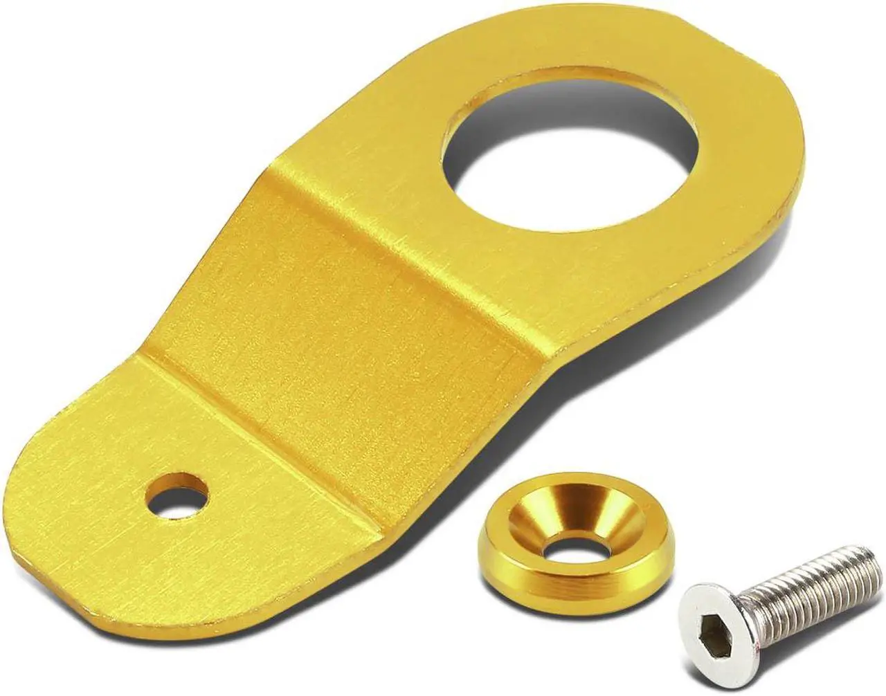 Alt view image 3 of 7 - DNA Motoring RAH-EK-GD GOLD CNC BILLET ALUMINUM RADIATOR STAY MOUNTING BRACKET+WASHER KIT FOR EK DC S2K