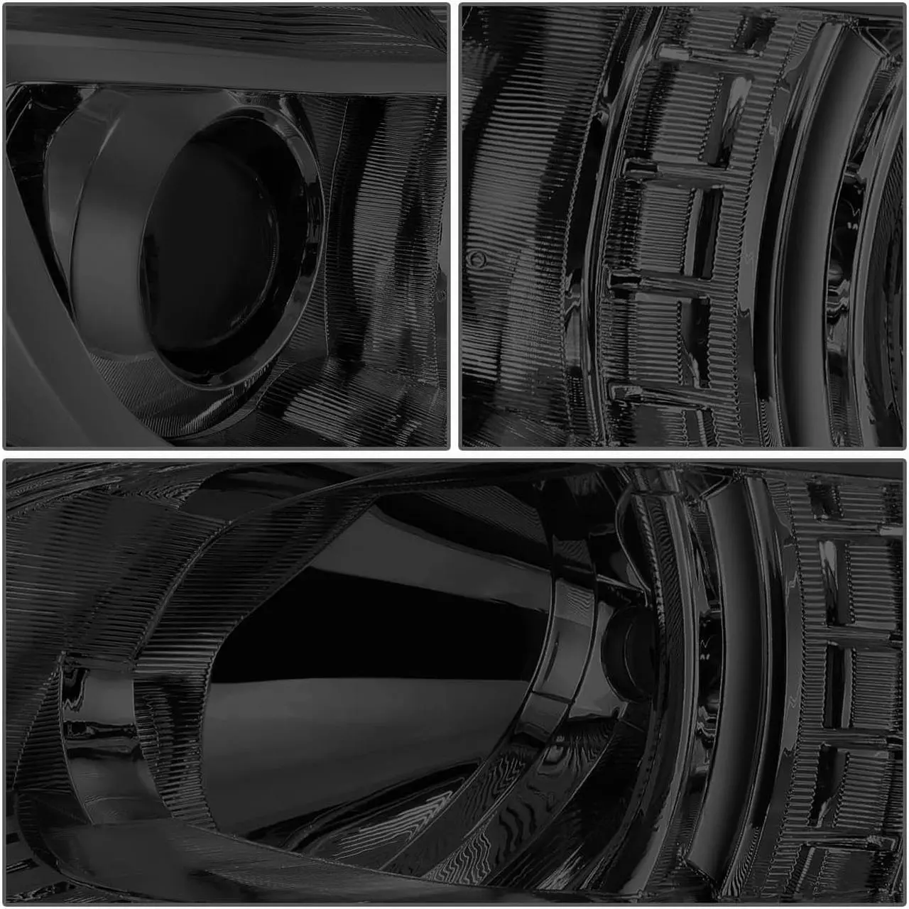 Alt view image 3 of 7 - DNA Motoring HL-OH-SLEG13-SM-CL1 For 2010 to 2014 Subaru Outback Legacy Pair Projector Headlight Smoked Housing Clear Side Headlamps 11 12 13 Left + Right