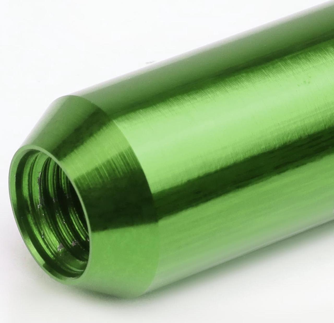Alt view image 3 of 5 - DNA Motoring LN-ZTL-9023-125-GN 16 Piece M12 x 1.25 Aluminum Alloy Wheel Lug Nuts + 4 x Lock Nut + 1 x Lock Nut Key (Green)