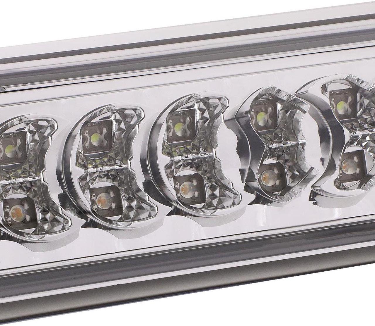 Alt view image 2 of 4 - DNA Motoring TB-302P For Dodge Ram ABS Plastic Two 2 Dual Row LED third 3rd brake light (Clear Lens) - 3rd gen DR / DH / D1 /DC / DM
