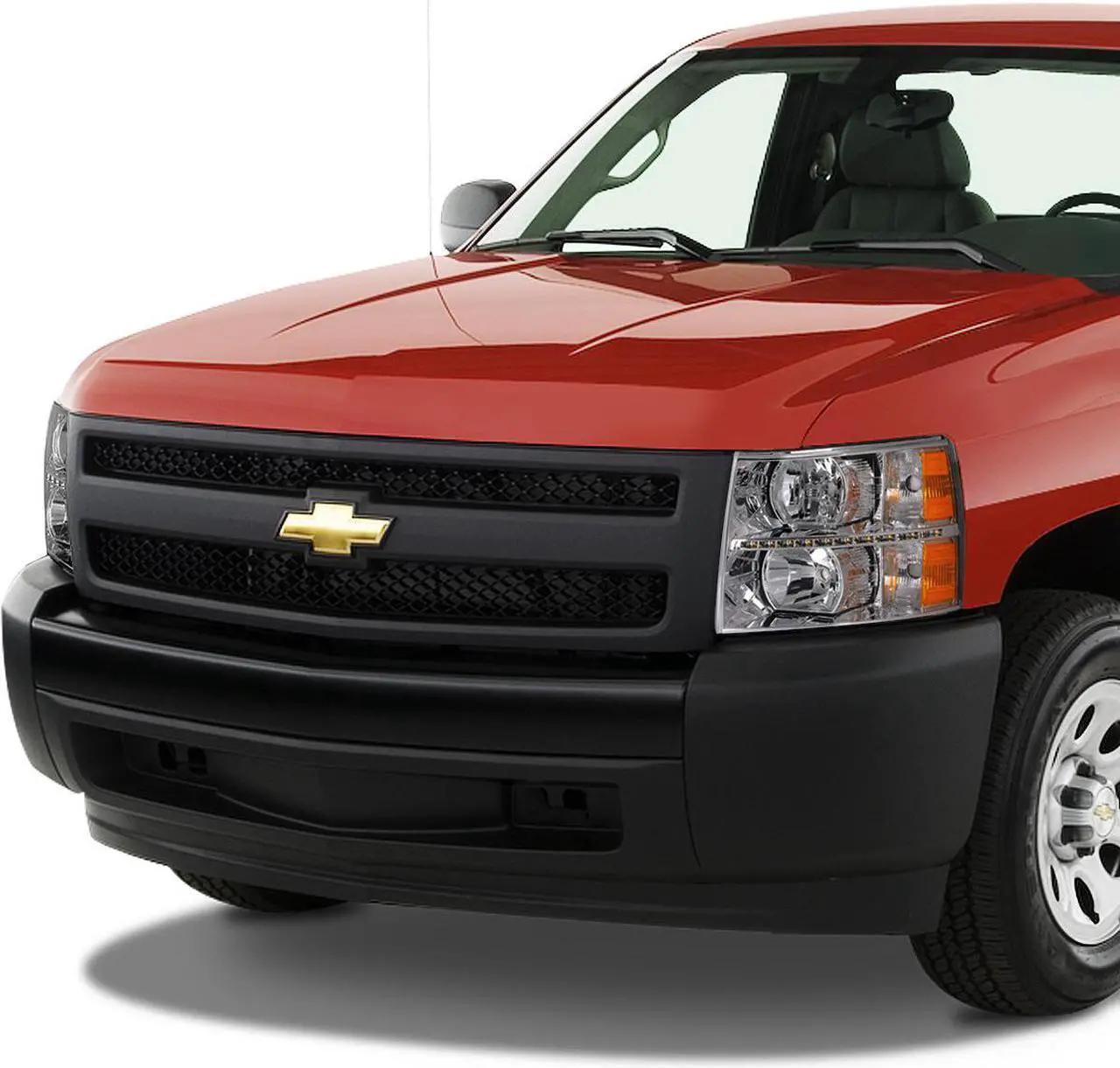 Alt view image 7 of 7 - DNA Motoring HL-LED-CSIL07-CH-AM For 2007 to 2014 Chevy Silverado 1500 2500 3500 LED DRL Strip Headlight Chrome Housing Amber Corner Headlamp 08 09 10 11 12 13 Left + Right