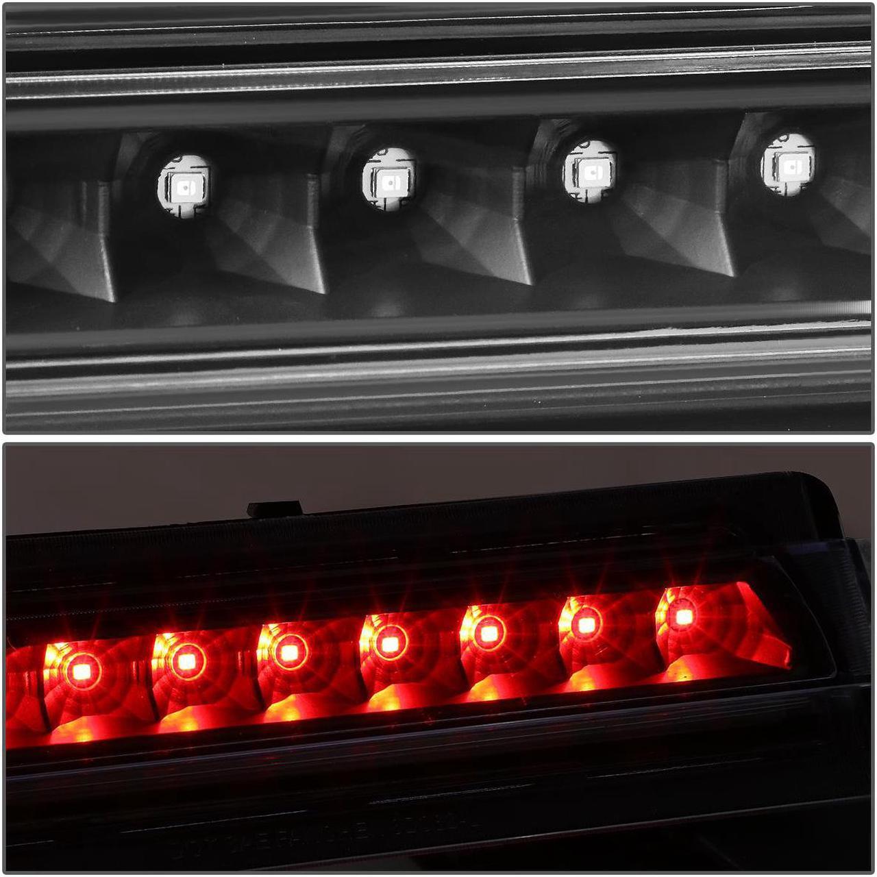 Alt view image 3 of 5 - DNA Motoring 3BL-CCV91-LED-BK For 1991 to 1996 Chevy Corvette Black Housing Rear Trunk Lid Full LED Third 3rd Tail Brake Light Lamp 92 93 94 95