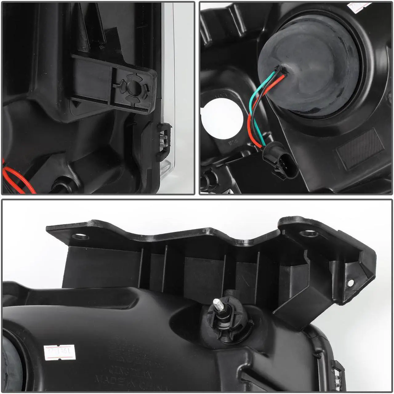 Alt view image 4 of 7 - DNA Motoring HL-3D-F15009-SM-CL1 For 2009 to 2014 Ford F150 Pair Smoked Housing Clear Corner 3D LED DRL Projector Headlight Headlamps 10 11 12 13