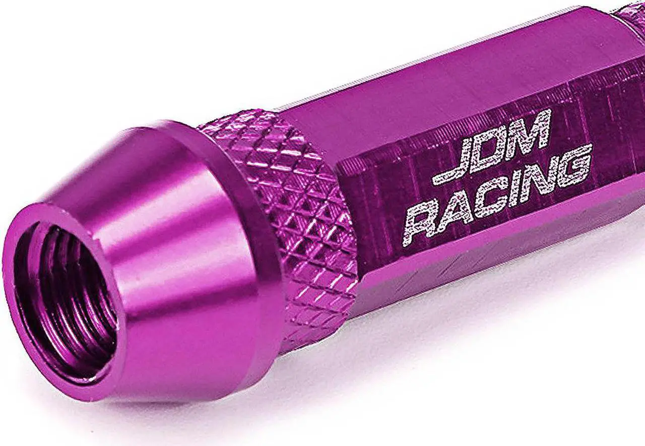 Alt view image 3 of 5 - DNA Motoring VCAP-ZTL-9006-PP 60mm Anodized Aluminum Spike Style Purple Tire Valve Stem Caps (Pack of 4)