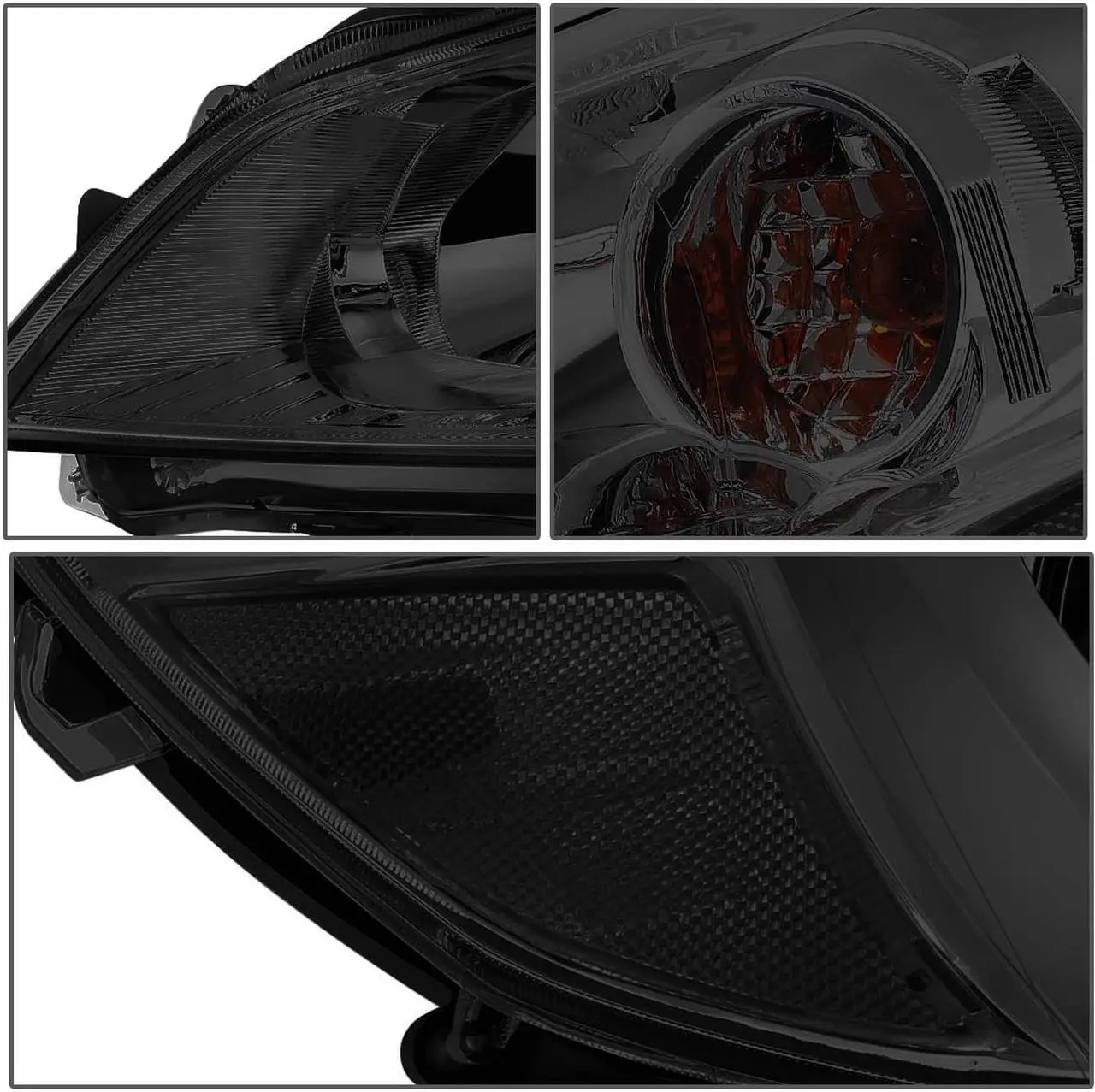 Alt view image 4 of 7 - DNA Motoring HL-OH-SLEG13-SM-CL1 For 2010 to 2014 Subaru Outback Legacy Pair Projector Headlight Smoked Housing Clear Side Headlamps 11 12 13 Left + Right