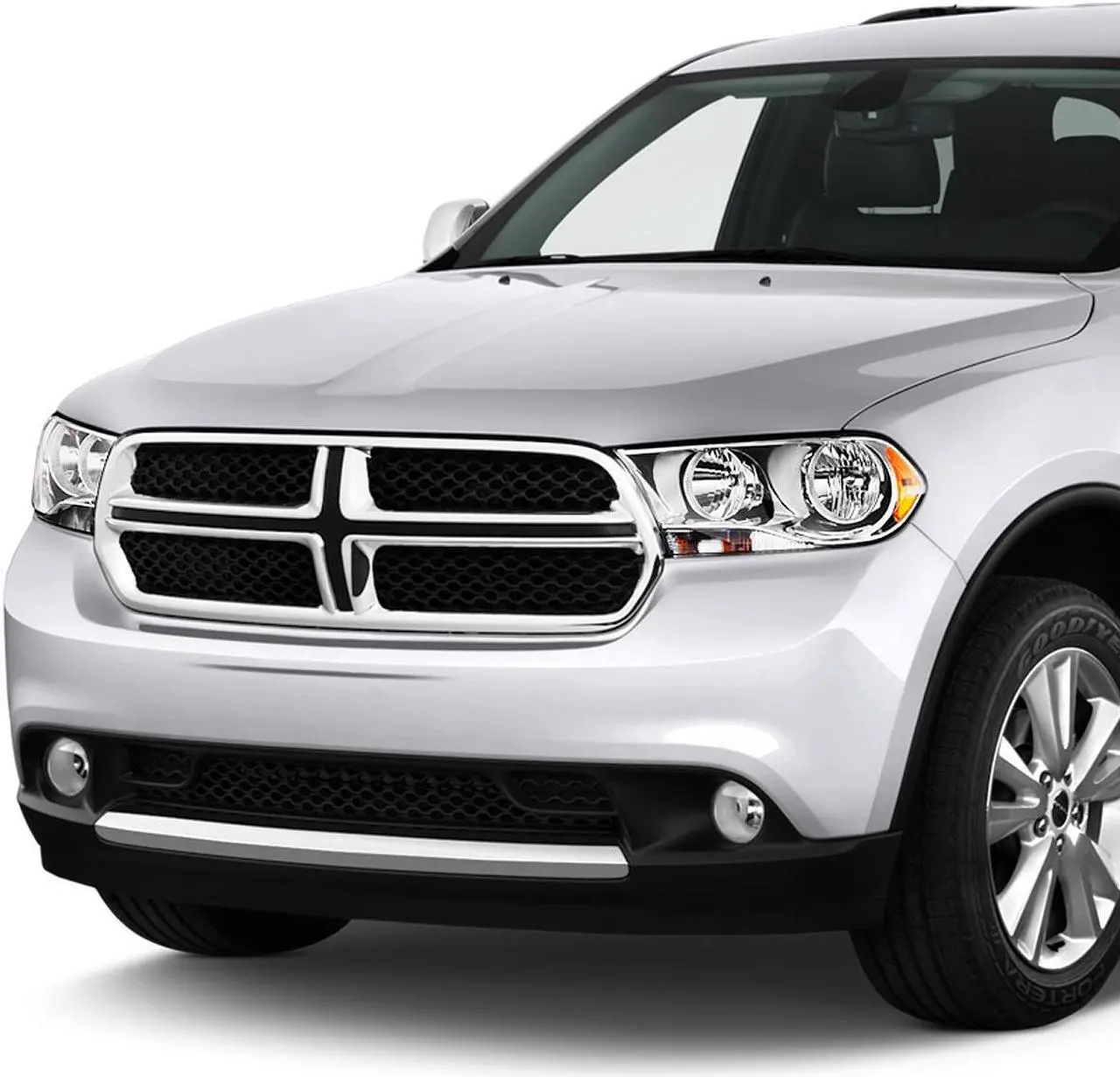 Alt view image 5 of 5 - DNA Motoring OEM-HL-0067-L For 2011 to 2013 Dodge Durango 1PC Factory Style Headlight Headlamp Assembly Left / Driver Side (Chrome) 12 CH2502228