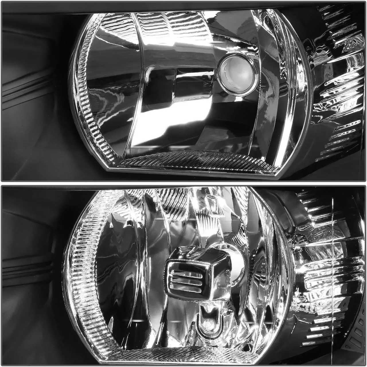 Alt view image 3 of 7 - DNA Motoring HL-OH-CSIL07-BK-CL1 For 2007 to 2013 Chevy Silverado 1500 2500HD 3500HD Headlight Black Housing Clear Corner Headlamp 08 09 10 11 12 Left + Right