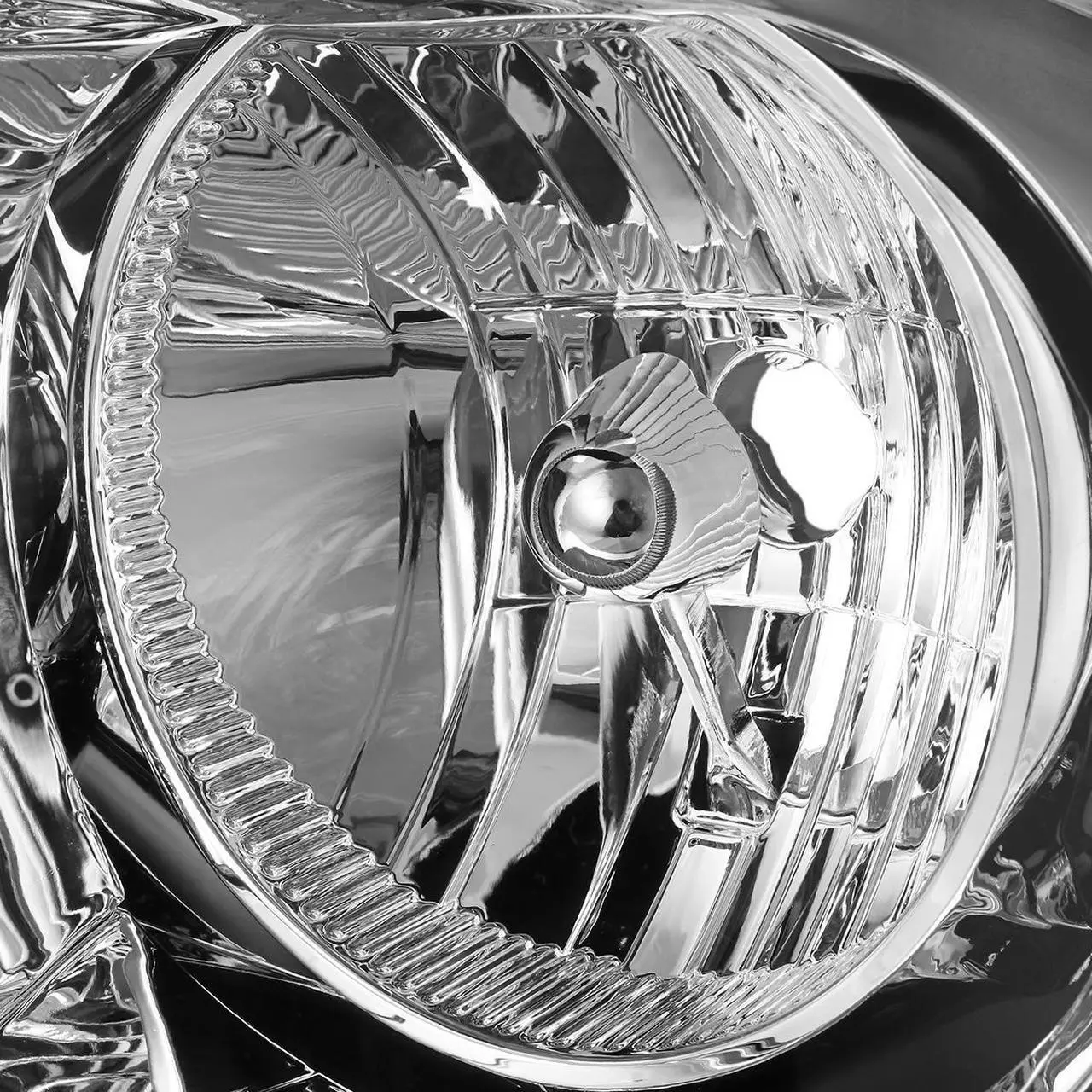 Alt view image 2 of 5 - DNA Motoring OEM-HL-0067-L For 2011 to 2013 Dodge Durango 1PC Factory Style Headlight Headlamp Assembly Left / Driver Side (Chrome) 12 CH2502228
