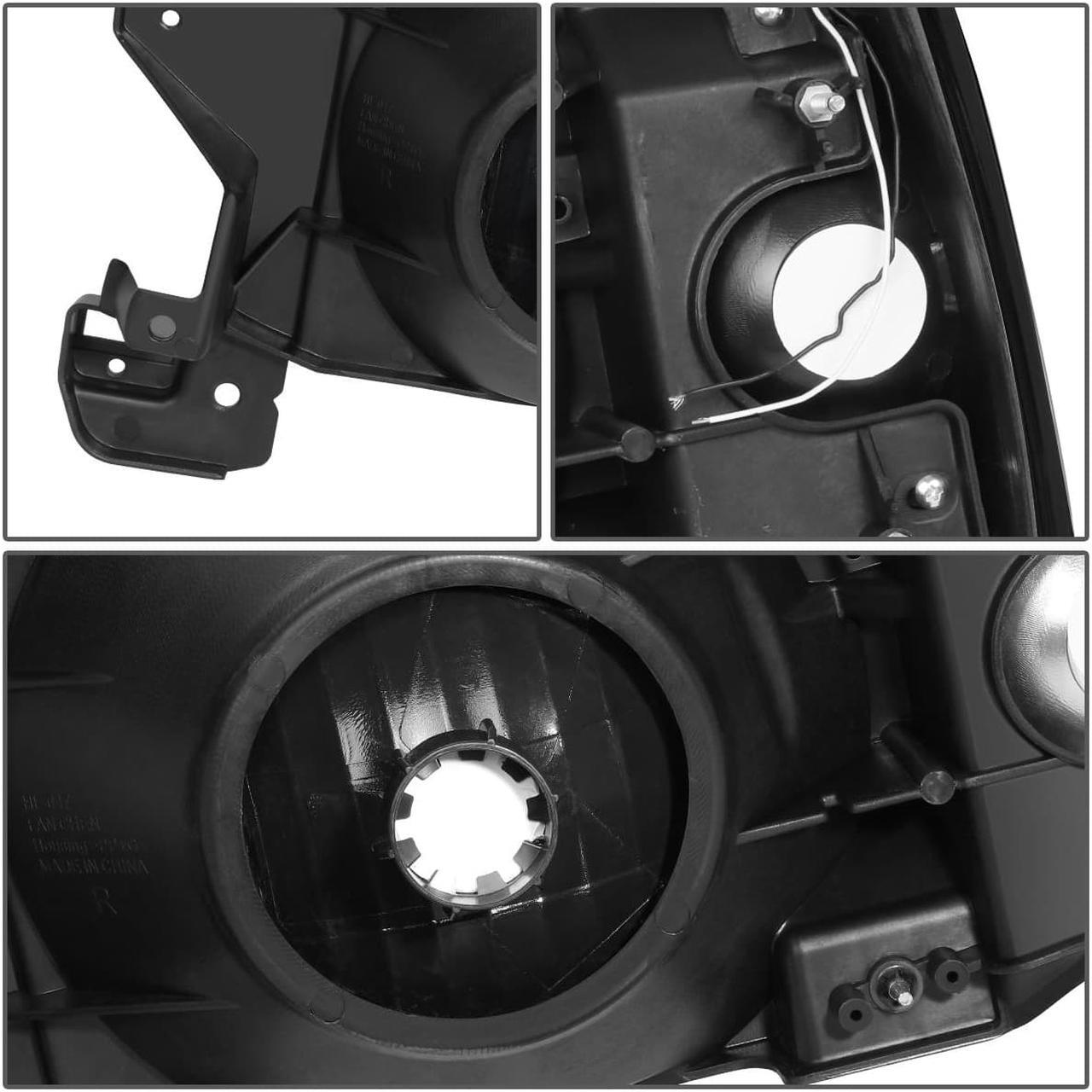 Alt view image 5 of 7 - DNA Motoring HL-LB-F15087-BK-SM-CL1 For 1987 to 1991 Ford F150 F250 F350 Bronco Smoked Housing Clear Corner LED DRL Headlight Headlamps 88 89 90